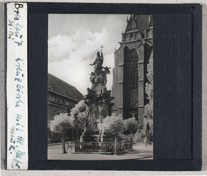 Vorschaubild Breslau (Wrocław): Kreuzkirche und Statue des Hl. Nepomuk 